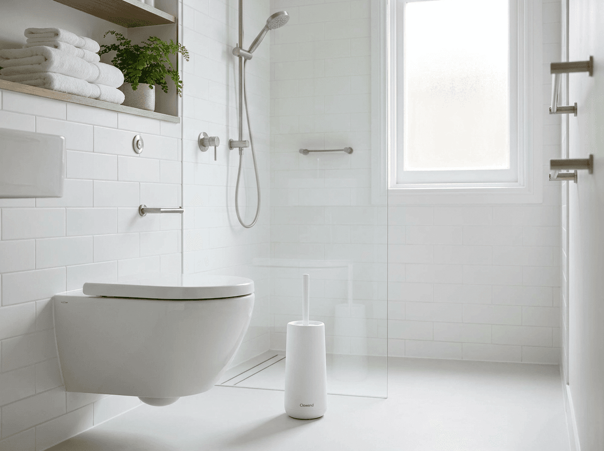 Fresh-smelling bathroom with clean toilet